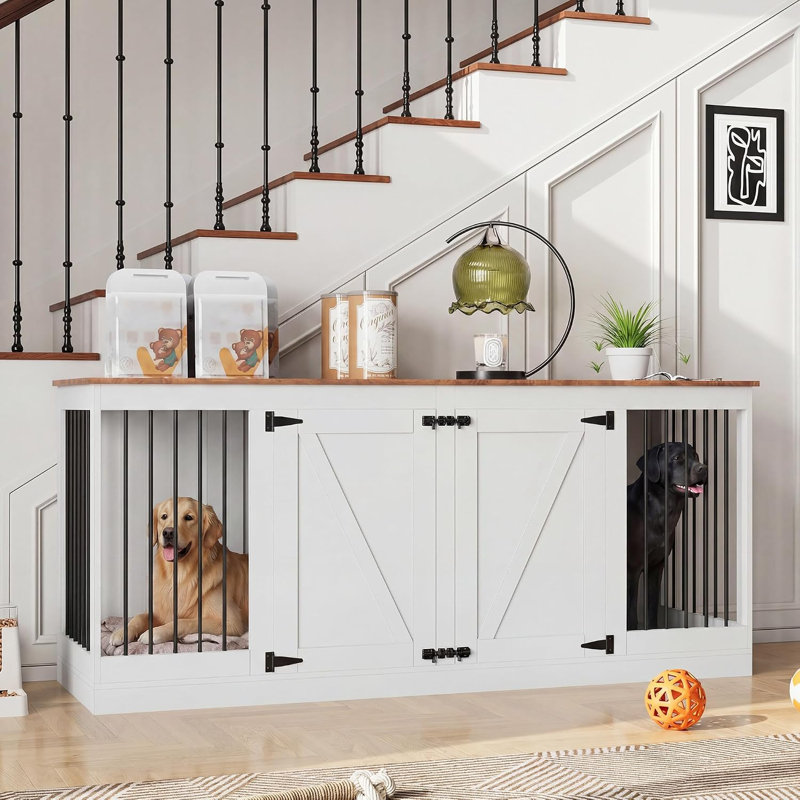 Meuble pour chien 70 po, White