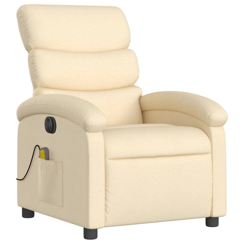 Fauteuil de massage, Polyester gris clair, Manual