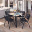 Plateau de table Kee Square, 4 chaises empilables-614626952-614626949-614626974