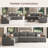 Anureet Modular Corner Sectional with Nailhead Trim-125470210-78885326