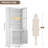 73.2''H X 31.5''W Tall Bookcase Cabinet With Glass Doors & 6-Tier Storage Shelves