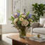 Vase décoratif en verre évasé avec rebord ondulé pour la décoration de table - Grand vase à fleurs pour bureau, présentation de table ou salon-514461670-514461673