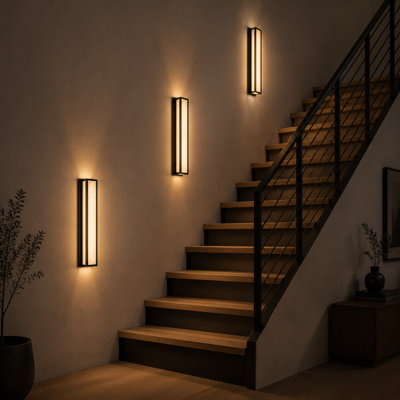 3000K LED Wall Sconce with Faux Marble Resin Shade