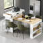 Îlot de cuisine extensible avec plateau de table pliable, prise de courant et crochets-773440708