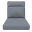 Coussin d'extérieur 24,5 x 27 po pour chaise à dossier haut, coussin de remplacement épais de 6 po, ensemble de coussins de chaise Adirondack-847774663-847774716