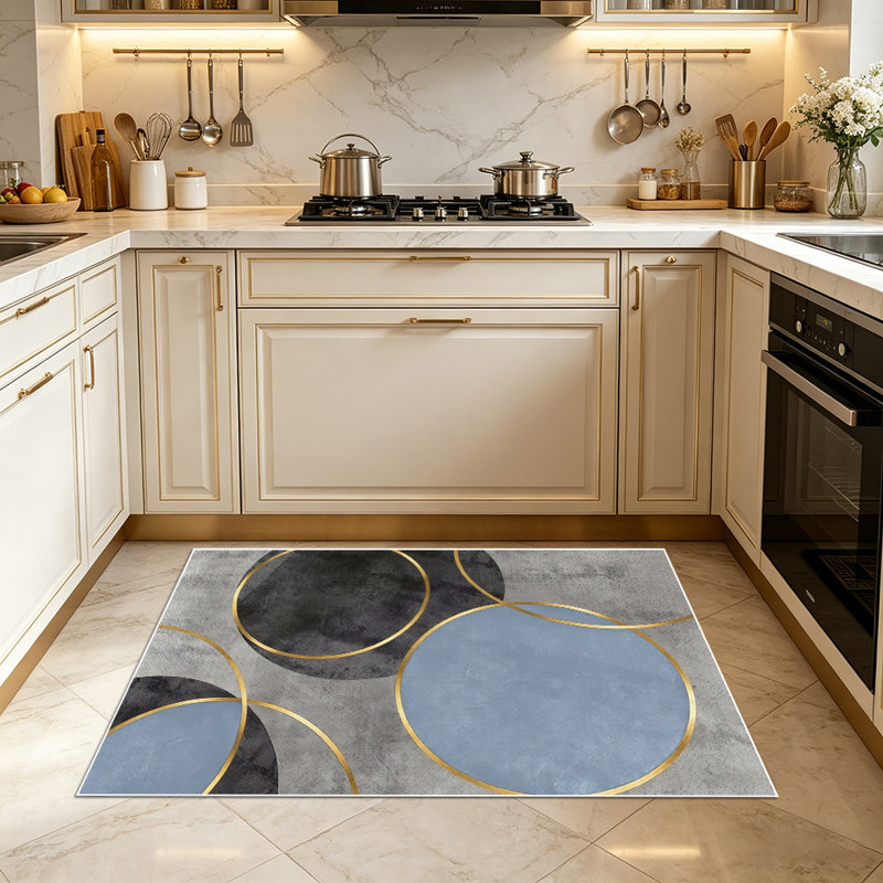 Light luxury geometric art carpet, soft and easy to clean, suitable for living room, bedroom, dining room, office and other indoor spaces