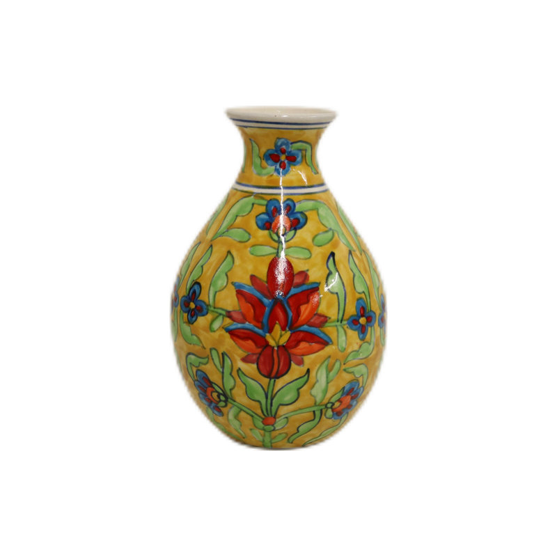 Vase en céramique multicolore Home & Manor