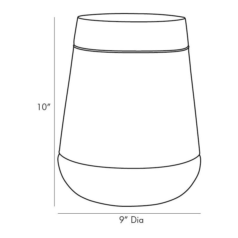 Duncan Hurricane Candle Holder, 10" H x 8" W x 8" D