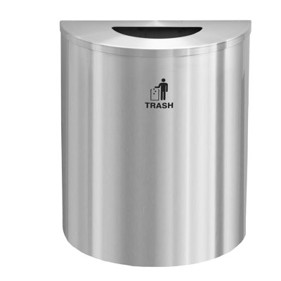 Aluminum Open Kitchen Trash Can
