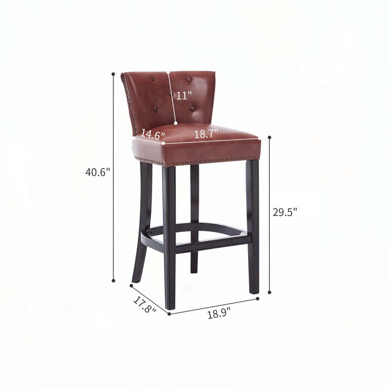 Tabourets de bar en similicuir