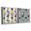 "Patterned Fish Collection H", ensemble de 2 impressions encadrées-240177303-246056036-240177297