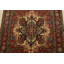 Tapis tribal rouge en laine noué à la main Heriz Runner 4 pi x 12 pi 1 po