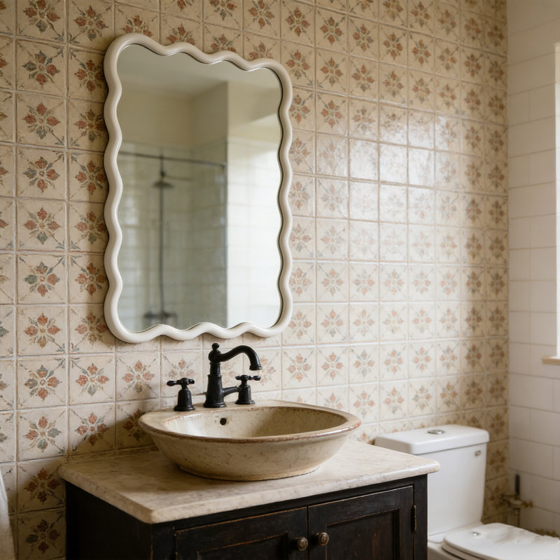 Miroir de salle de bain 20 po x 30 po, Blanc