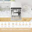 Countertop Dishwasher,  Dishwasher with Built-in 6L Water Tank White