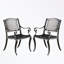 Ensemble de 2 chaises de patio en aluminium avec pieds robustes
