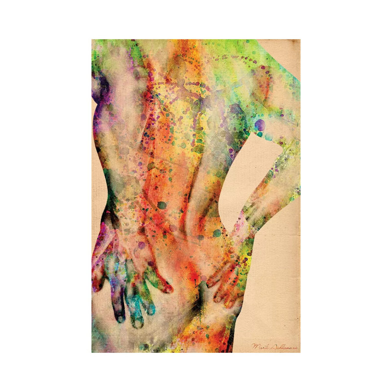 Abstract Body IV by Mark Ashkenazi - Painting on Canvas, Wrapped Canvas, 66.04cm H x 45.72cm W x 1.91cm D
