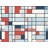 Gweneviere Mondrian Geometric Machine Printed Duvet Cover-1763026406-1776700670