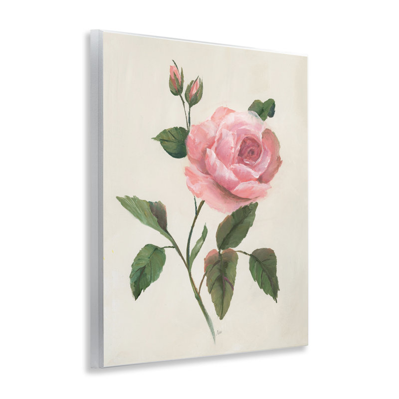 Plaque murale Rosie Rose Floral Study, par Nan