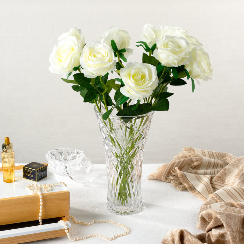 Lorren Home Trends 11.5" Tall Cut Flower Vase for Home Décor