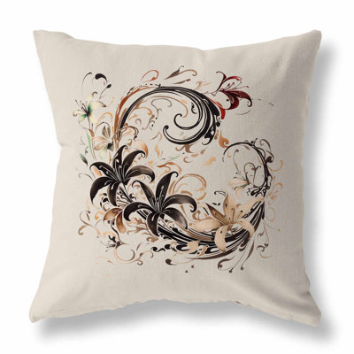 Coussin décoratif réversible intérieur / extérieur Petal And Swirl