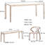 Black Walnut Slate Dining Table Set-102352486