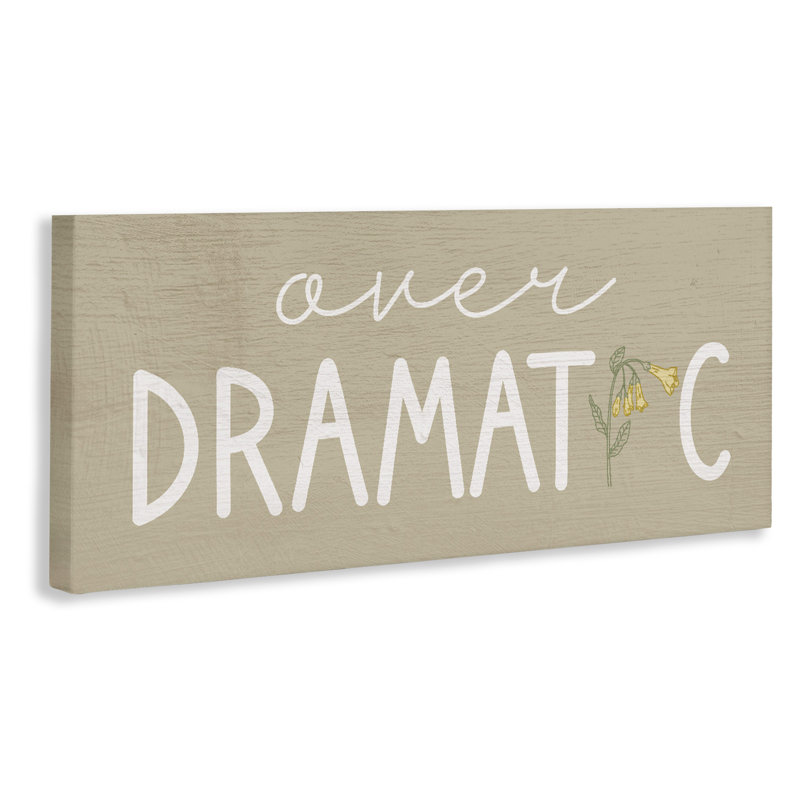 «Over Dramatic» avec toile florale, design par Lil 'Rue, H 13 po x l 30 po