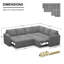 Grand canapé-lit modulaire Seybert-101957148
