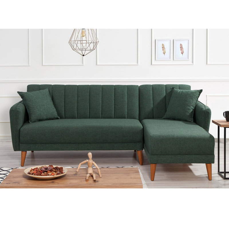 Oehler 3 Seater Sofa Bed, Dark Green