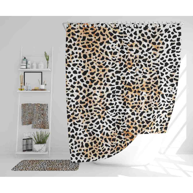 Nejla Polyester Shower Curtain Set