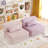 Kids Sofa Foldable Floor Mattress, Toddler Floor Fold Out Couch Sofa Bed, Child Futon Folding Chair Floor Bed With Storage Bag-564066121