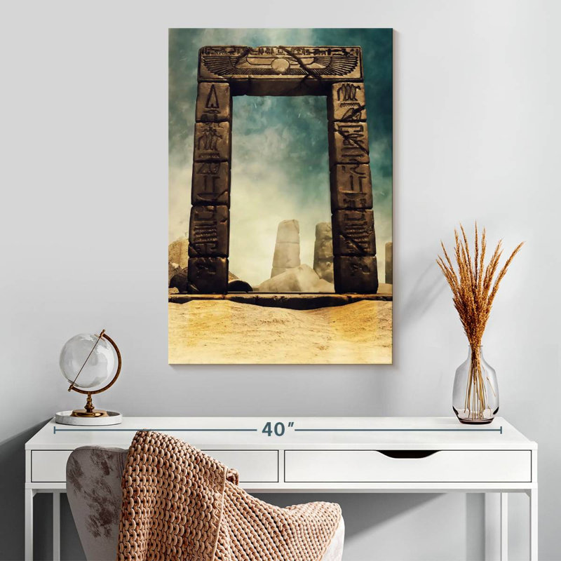 Lilie Ancient Egyptian Stone Arch, 30" H x 20" W