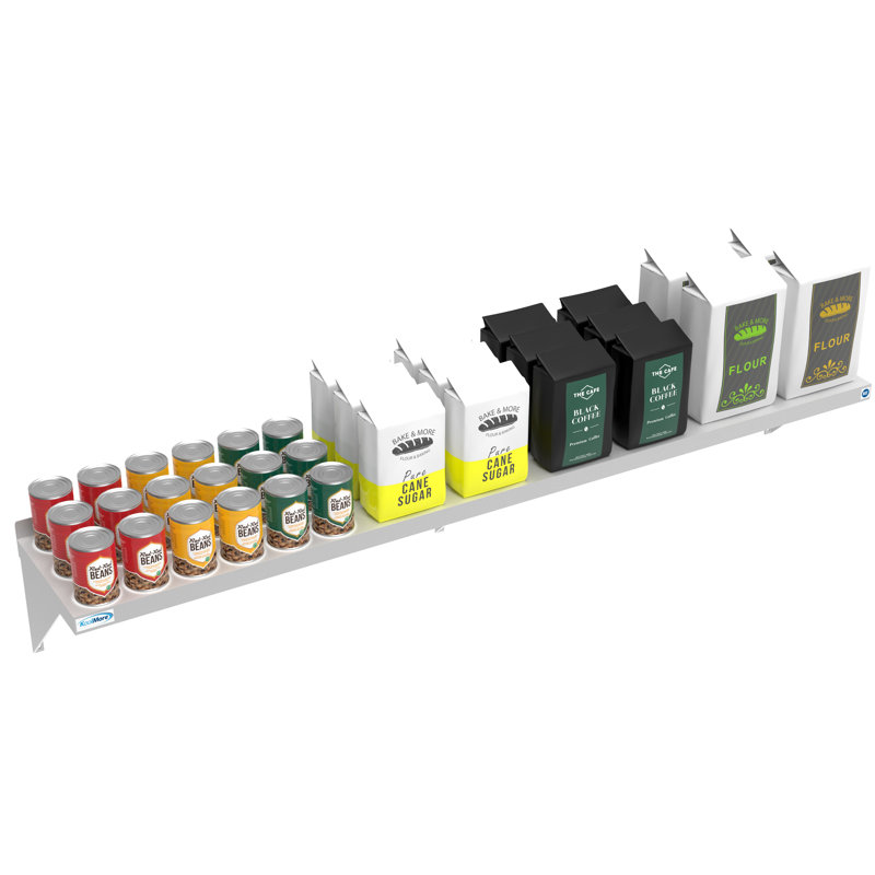 72" Stainless Steel Wall Mount Shelf with Brackets