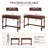 Wexford Collection Solid Wood Writing Desk Set with 2 Drawers, Traditional Console Desk and Vanity Table Set for Small Spaces, Narrow Home Office Desk with Storage-174850067