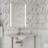 Inline 1-Light Gray Bath Bar
