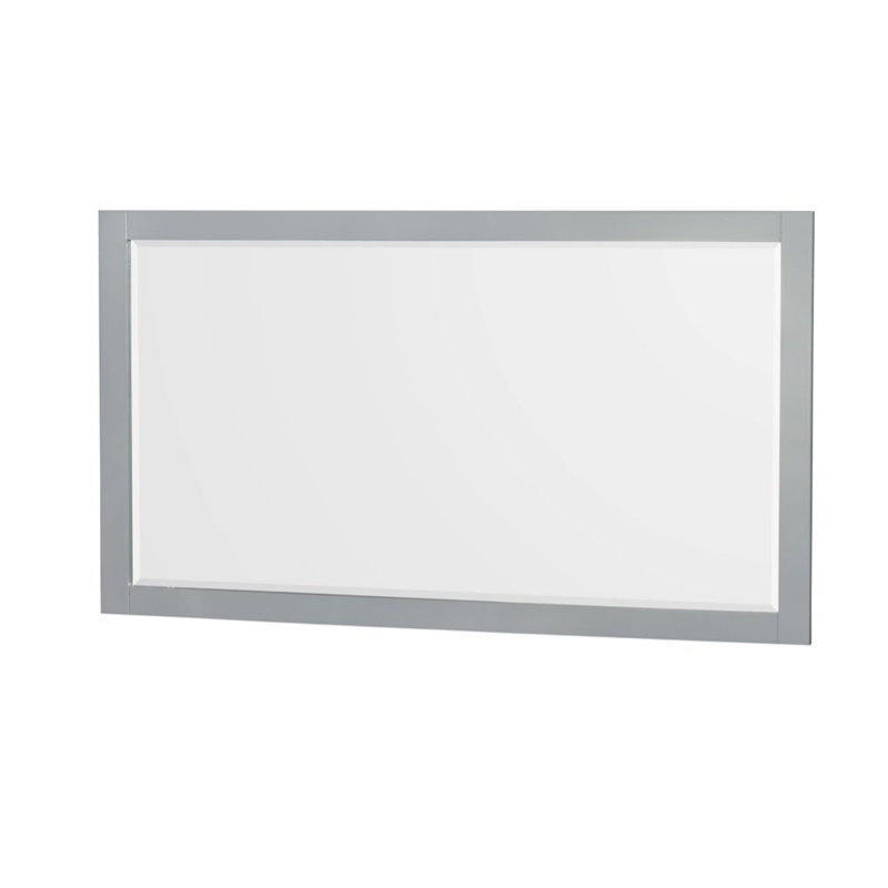 Sheffield 59" Freestanding Single Vanity Base Only with 58" Mirror, Gray