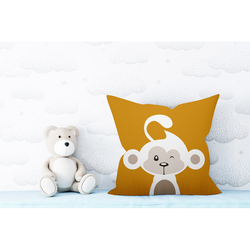 Coussin intérieur Ollie, 19 po x 19 po, Ombre brûlée, Carré