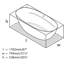 Terrassa 67" x 31-1/4" Freestanding Soaking Bathtub in Volcanic Limestone with Overflow Hole