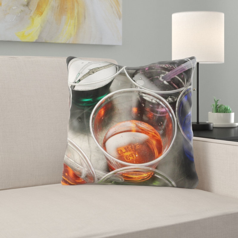 Reversible Throw Pillow, Indoor, Microsuede