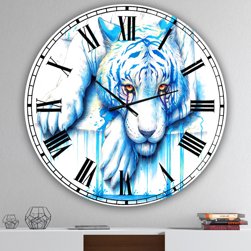 Blue Tears - Grande horloge murale, Moyen