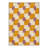 Geoform Modern Machine Washable Yellow / Beige / Purple Indoor Area Rug with Non-Slip Backing-481007888