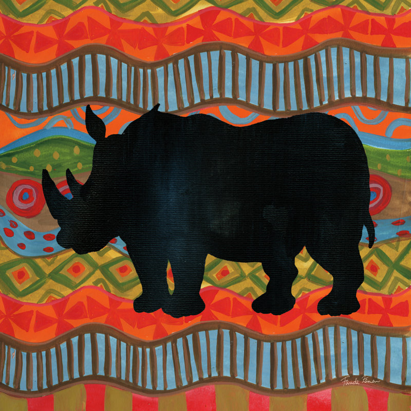 African Animal IV - Wrapped Canvas Print, 30cm H x 30cm W