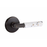 Select Round Privacy (Bed & Bath) Door Lever with Round Rosette
