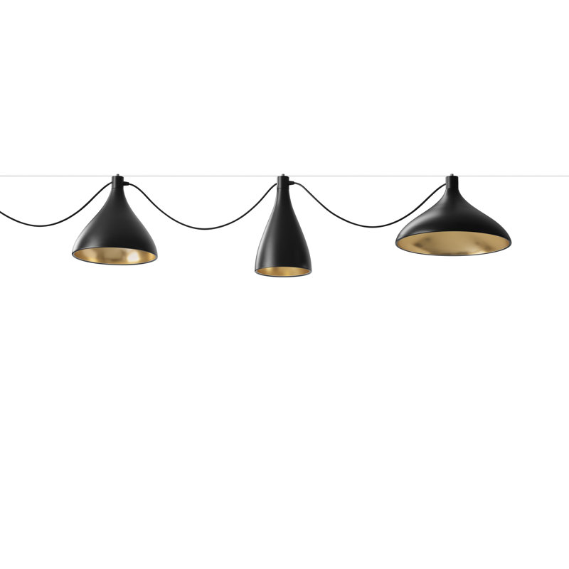 Swell String Mix, Black, 134" H x 120" W x 16" D