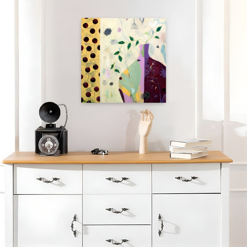 Charlotte, art contemporain, H 18 po x l 18 po