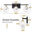 Luminaire à intensité variable pour meuble-lavabo 3 lumières 24 po