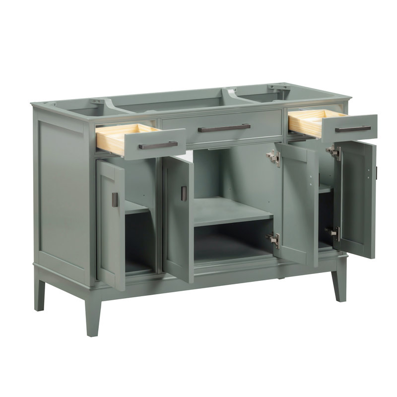 Anglet 48" Bathroom Vanity Base Only, Smoke Green