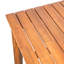 Table de salle à manger en bois pour l'extérieur - Finition grain naturel, 72,09 po de profondeur, 36,37 po de largeur, 30,58 po de hauteur, 52,51 lb de poids, surface facile à assembler pour la finition des repas Grace, profondeur, largeur