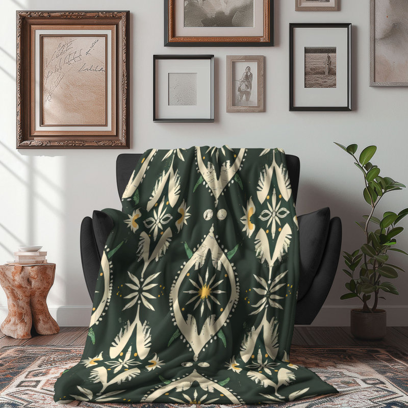 Boho Twirl - 1 Piece Premium Blanket, Twin