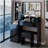 41" Large Size Left Bedside Cabinet Vanity Table+Cushioned Stool, Extra Large Touch Control LED Mirror, 3-color Switch, Multi Layer High Capacity Storage Fashionable Dresser, Suitable For Large Space-626201847