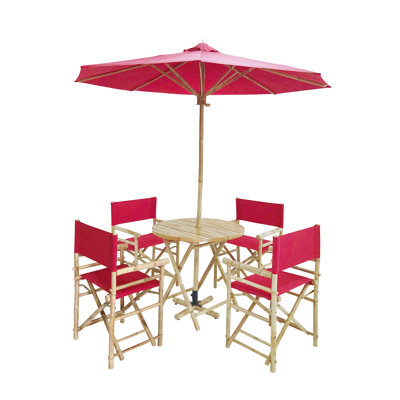 Ensemble repas 5 pièces avec parasol Atchison